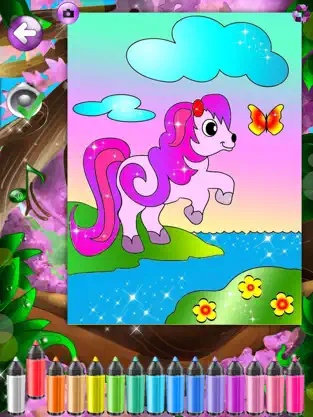 Captura 1 PONI - dibujos para colorear para niñas, hojas para pintar de ponis, muñecas pegaso y juegos para bebés iphone
