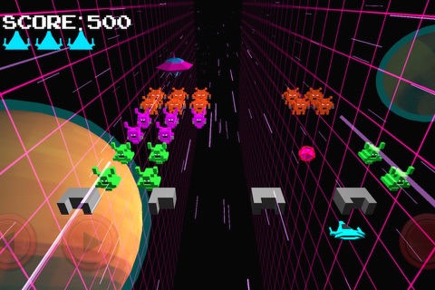 Invasion - 8bit 3D Arcade Shooter screenshot 2