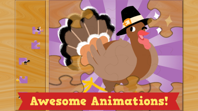 Thanksgiving Puzzles - Fall Holiday Games for Kids