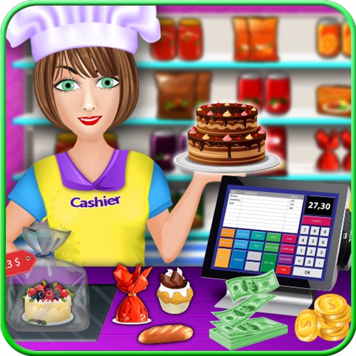 My Bakery Shop Cash Register  - Supermarket shopping girl top free time management grocery shop games for girls