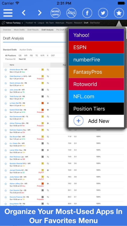 Fantasy Football All In One Pro