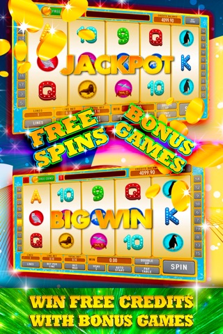 Crazy Flying Penguin Slots: Jump in the casino club and win golden treasures screenshot 2