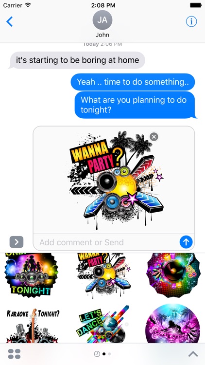 Let's Party Stickers for iMessages