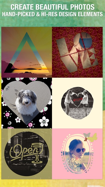 Snap Shape On Photo : Image Editing - Get creative with stunning stickers, frames, overlays