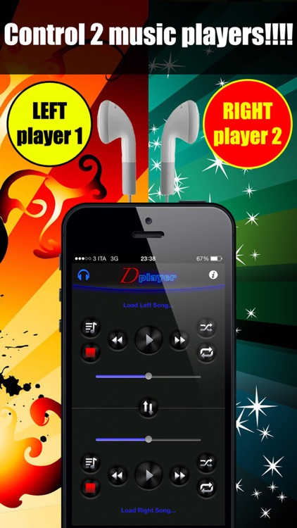 Double Player for Music with Headphones +
