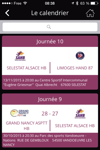 Sélestat Alsace Handball screenshot 2