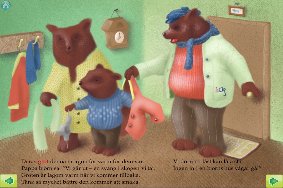 Guldlock och de tre björnarna - En interaktiv barnbok i HD screenshot 2