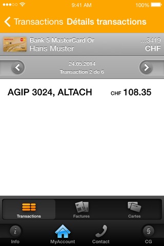 MyAccount Mobile Viseca screenshot 4