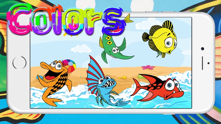 Fish Sea Animal Coloring Quiz Puzzle Matching Game