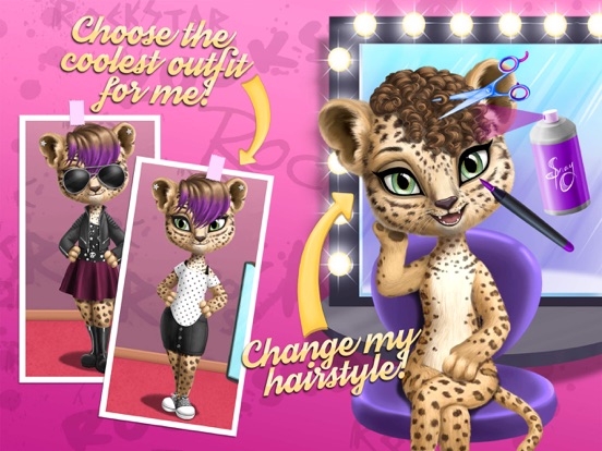 Rock Star Animal Hair Salon - Wild Pets Makeover для iPad