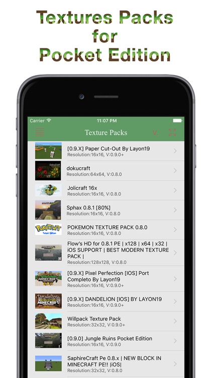 Database for Minecraft - Pocket Edition
