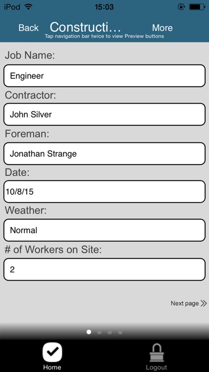 IES Daily Log App