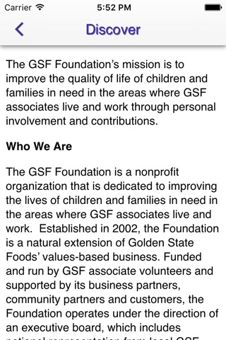 GSF Foundation screenshot 2