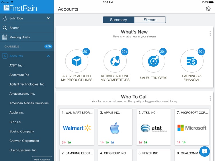 FirstRain Orion for iPad