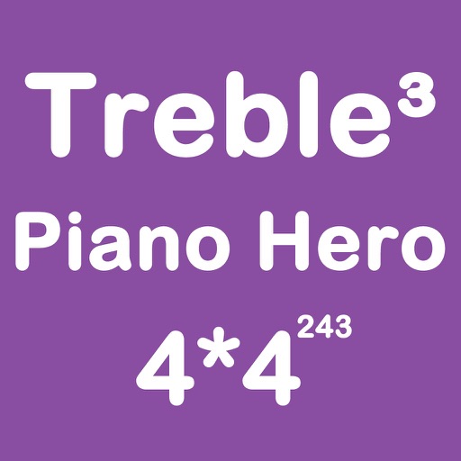 Piano Hero Treble 4X4 - Playing The Piano And Sliding Number Block iOS App