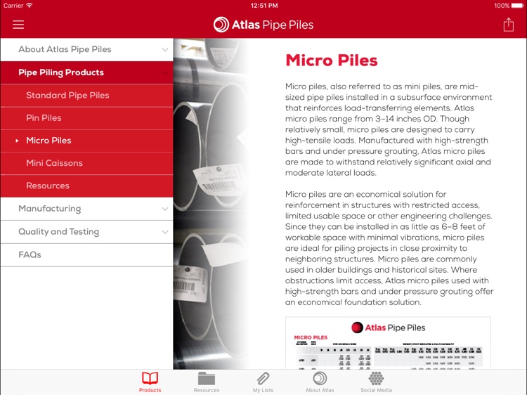 Atlas Pipe Piles Catalog