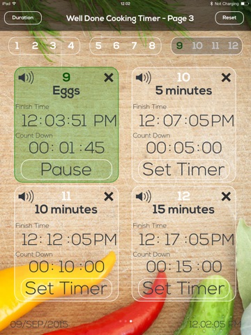 Well Done Cooking Timers screenshot 2