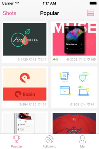 Dribbboard - client for Dribbble screenshot 2