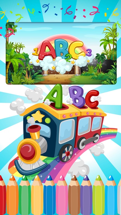 English Alphabet ABC Easy Draw Coloring Book Education Games For Kids