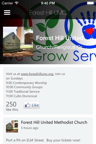 Forest Hill UMC screenshot 2