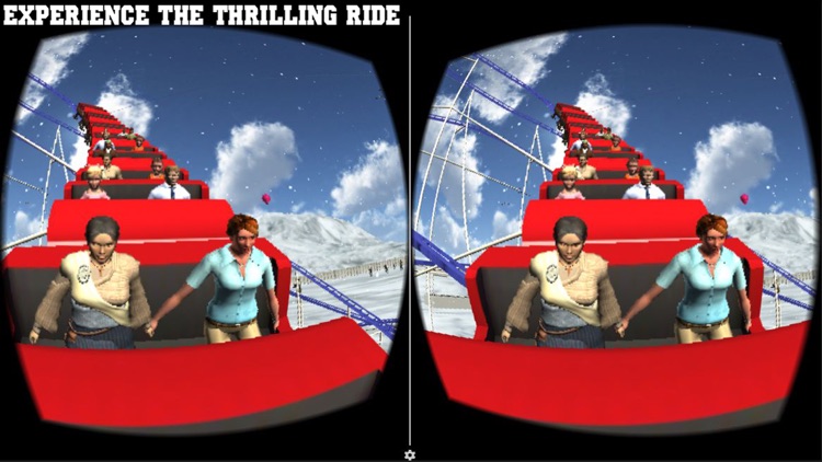 VR Roller Coaster Ride: Winter Amusement Park Pro screenshot-3