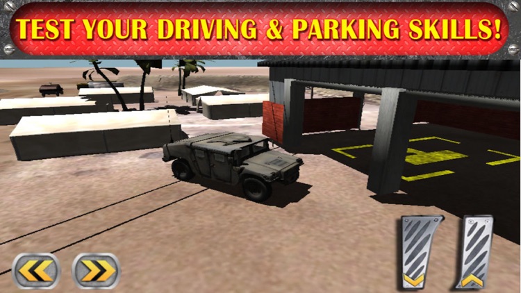 Army Humvee 3D Parking Simulator - Realistic Car Driving Test screenshot-3