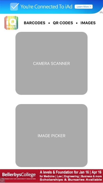iQ Search - Barcodes, QR Codes, Images