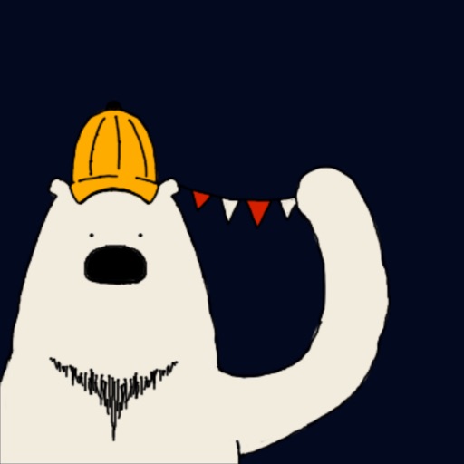 Polar Bear faces sticker