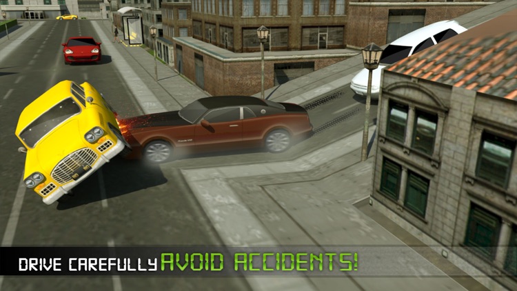 Electric Car Taxi Driver 3D Simulator: City Auto Drive to Pick Up Passengers screenshot-4