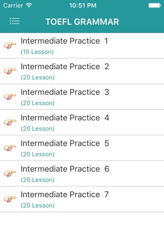 TOEFL Grammar Intermediate Practice Full screenshot 3