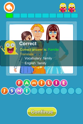 German Vocabulary: funny puzzle games screenshot 2