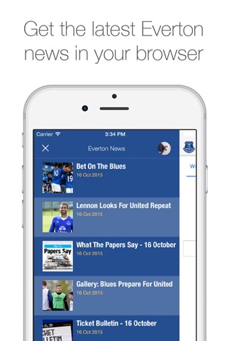 Everton Browser - Official screenshot 4