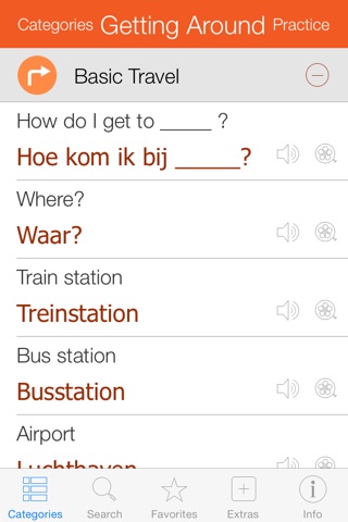 Dutch Video Dictionary - Translate, Learn and Speak with Video Phrasebook screenshot 2