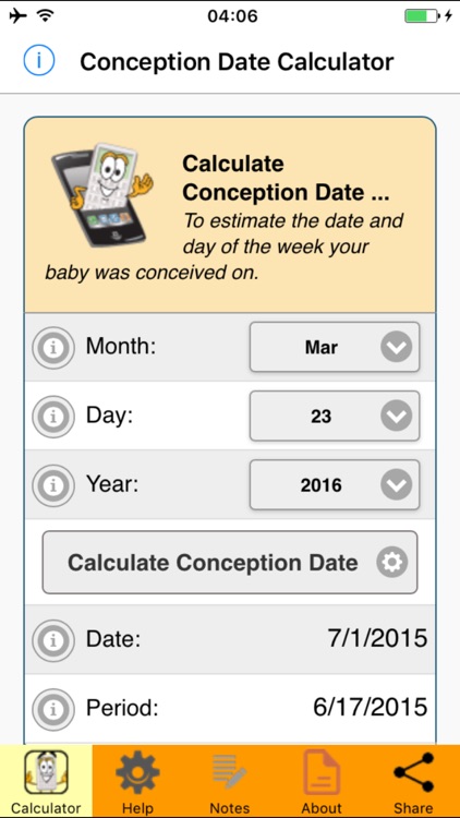 Conception Date Calculator