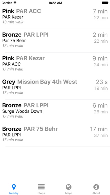 UCSF Shuttle Now - Real-time Transit Arrivals
