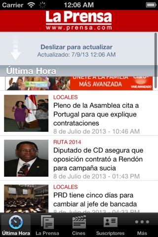 La Prensa para iPhone screenshot 2