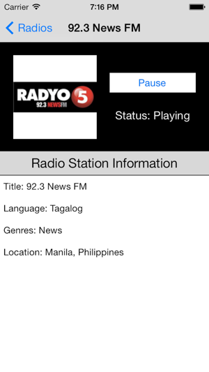 Philippines Radio Live Player (Manila / Filipino / Pilipino (圖2)-速報App