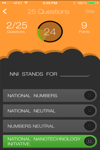 NanotechnologyQuiz screenshot 2
