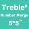 Number Merge Treble 5X5 - Sliding Number Block