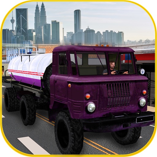 Oil Transporter Truck Sim – Cargo transport parking & trucker driving game Icon