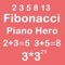 Piano Hero Fibonacci 3X3 - Playing With Piano Music And Merging Number Block