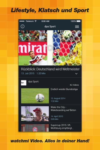 watchmi Video – Aktuelle News, Sport und Unterhaltung für unterwegs screenshot 3