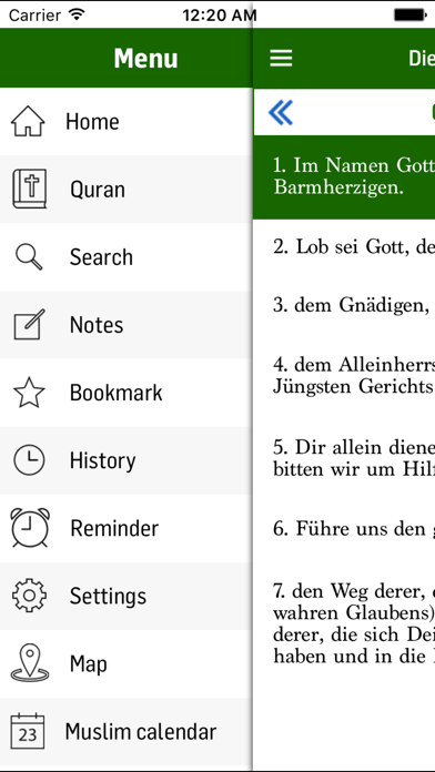 German Quran screenshot 3