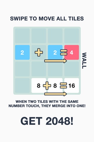 2048 Number Tiles Puzzle - Free Games screenshot 2