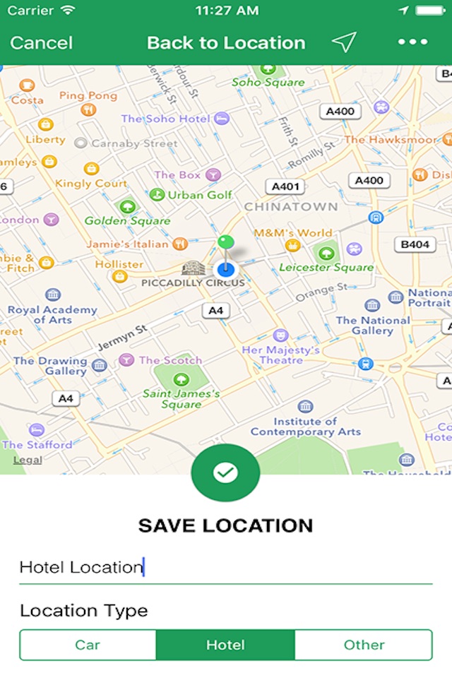 Simple Location Tracker - Track and Find Car Parking with GPS Map Navigation screenshot 4