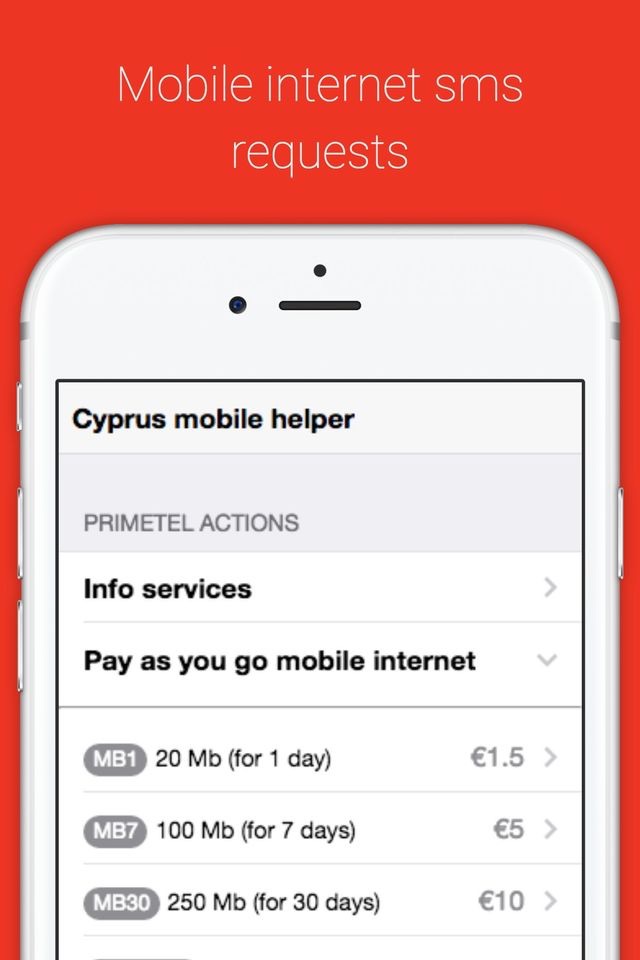 Mobile helper for Primetel screenshot 2