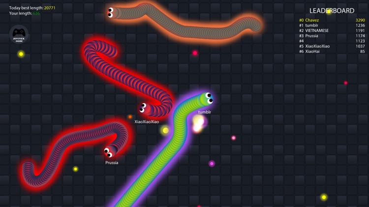 Snake.io - Worm.io - Agar Slither Snake Battle screenshot-3