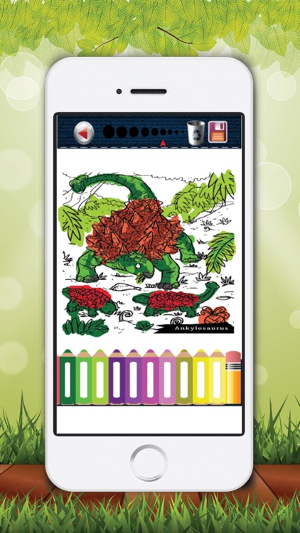 Kids Coloring Book Little Beauty Dinosaur screenshot-3