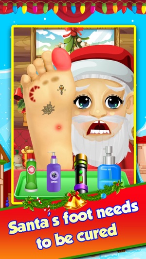 Christmas Foot Spa Doctor - little santa baby salon kids gam(圖1)-速報App