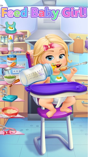 Baby Girl Care Story - Family & Dressup Kids Games(圖4)-速報App